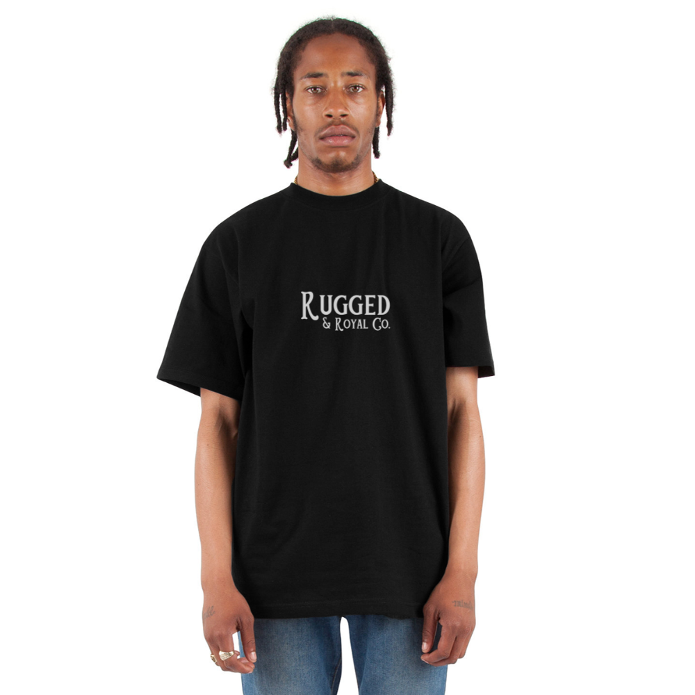 R&R Unisex Oversized Heavyweight T-Shirt (WL) - black