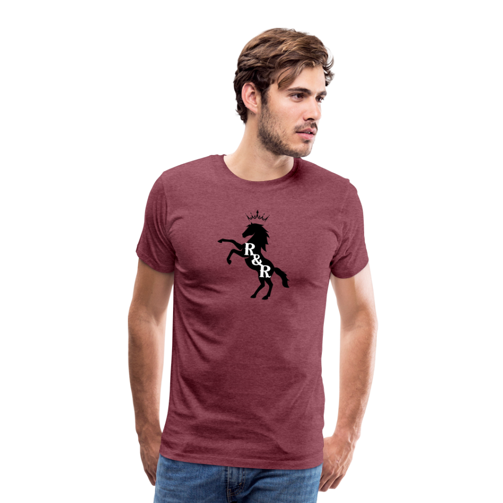 R&R Men's Premium T-Shirt (BH) - heather burgundy