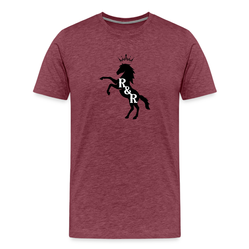 R&R Men's Premium T-Shirt (BH) - heather burgundy