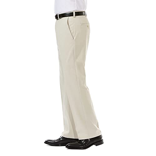 HAGGAR Mens Cool 18 Pro Classic Fit Flat Front Casual Pant Regular and Big & Tall Sizes