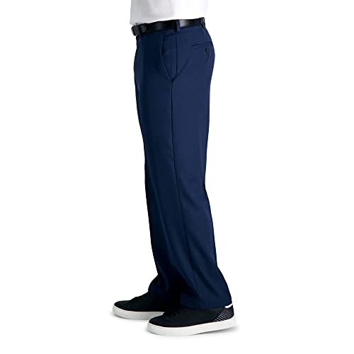 HAGGAR Mens Cool 18 Pro Classic Fit Flat Front Casual Pant Regular and Big & Tall Sizes