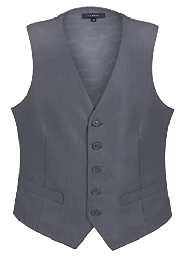 Gioberti Men's Formal Suit Vest Fit for Business or Casual Dress