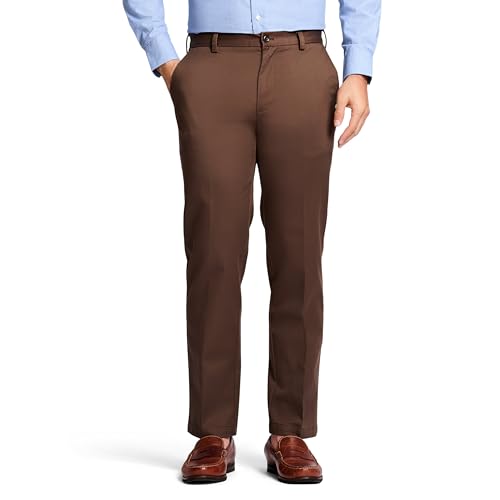 IZOD Men's American Chino Flat Front Straight Fit Pant