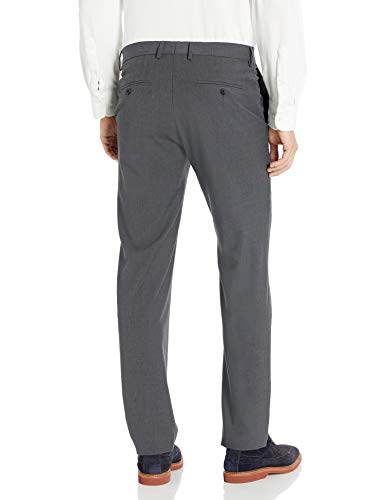 HAGGAR Mens 4 Way Stretch Slim Fit Flat Front Dress Pant