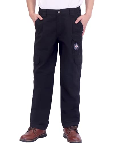 BOCOMAL Men's FR Cargo Pants Flame Resistant Pants Midweight 7.5oz (7 Pockets) Multi-Pockets FR Pants