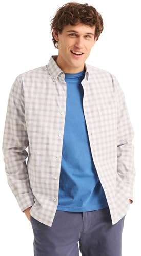 Nautica Men's Wrinkle Resistant Long Sleeve Button Front Shirt