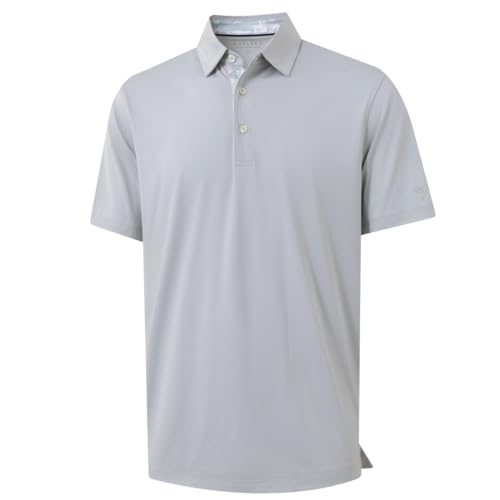 Mens Polo Shirts Short and Long Sleeve Casual Solid Stylish Dry Fit Performance Designed Collared Golf Polo Shirts for Men