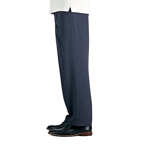 Haggar Men's Premium Comfort Classic Fit Flat Front Hidden Comfort Waistband Pant (Regular and Big & Tall Sizes)