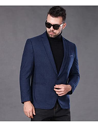 Men's Plus Size Suit Jacket Fat Loose One Button Blazers Business Suit Coat Wedding Banquets Prom Dress