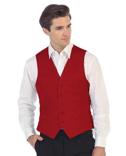 Gioberti Men's Formal Suit Vest Fit for Business or Casual Dress