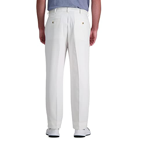 HAGGAR Mens Cool 18 Pro Classic Fit Flat Front Casual Pant Regular and Big & Tall Sizes