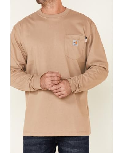 Carhartt Men's Flame Resistant Force Loose Fit Midweight Long-Sleeve Pocket T-Shirt