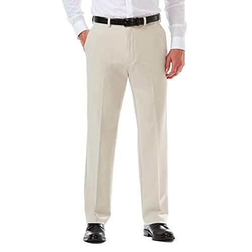 HAGGAR Mens Cool 18 Pro Classic Fit Flat Front Casual Pant Regular and Big & Tall Sizes