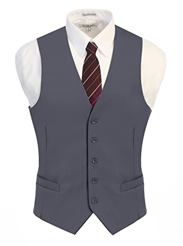 Gioberti Men's Formal Suit Vest Fit for Business or Casual Dress