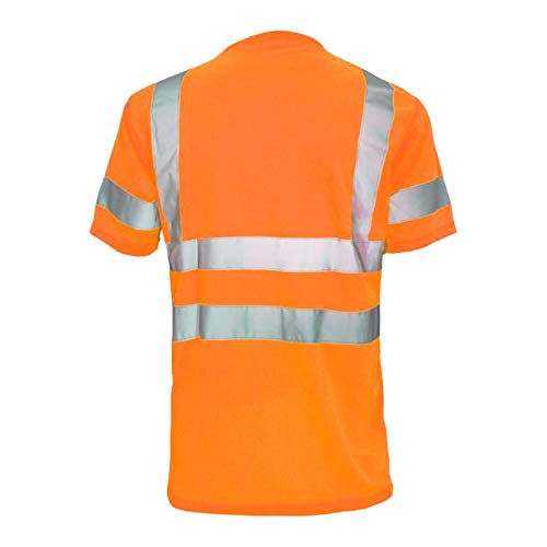 L&M® Hi Vis T Shirt ANSI Class 3 Reflective Safety Lime Orange Short Long Sleeve HIGH Visibility