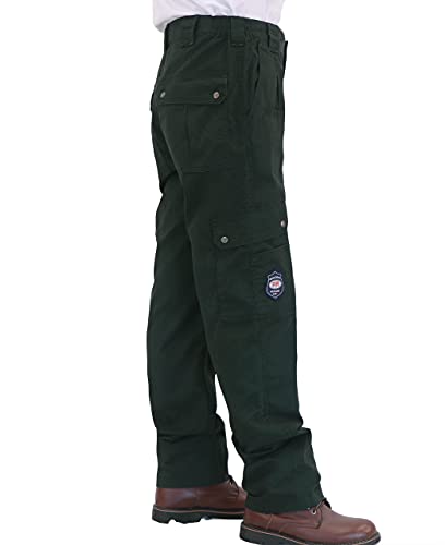 BOCOMAL FR Pants for Men Cargo Flame Resistant Pants(2112&CAT2) 100% C 7.5oz Utility Fire Resistant Pants