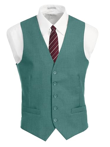 Gioberti Men's Formal Suit Vest Fit for Business or Casual Dress