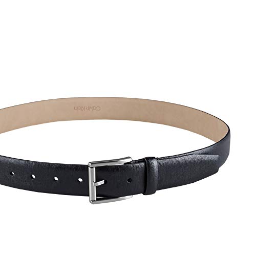 Calvin Klein Men's Modern Dress Minimalist Belt with Classic Harness Buckle