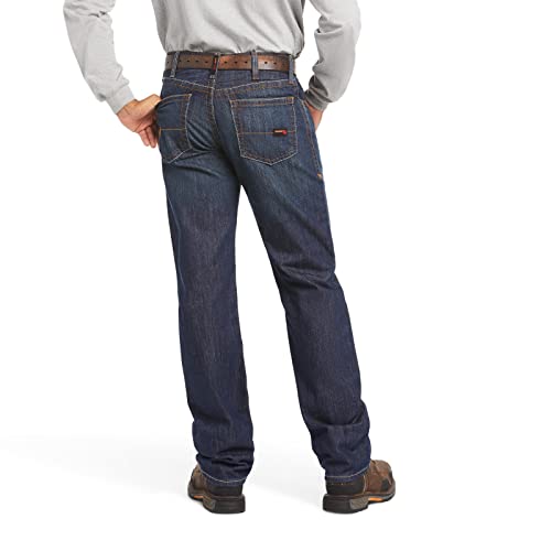 Ariat FR M3 Loose Basic Stackable Straight Leg Jeans - Men’s Fire Resistant Denim