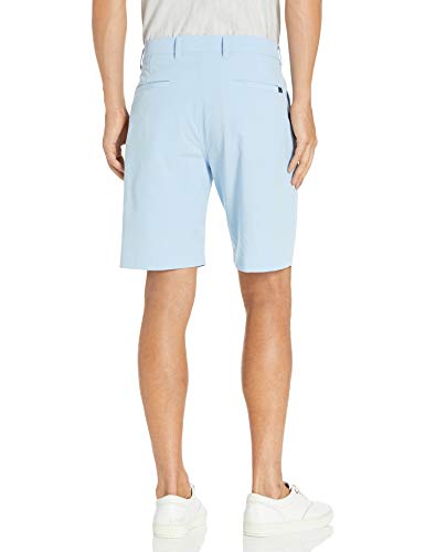 PGA TOUR Men’s 9” Flat Front Horizontal Textured Golf Shorts, 4-Way Stretch, Moisture-Wicking, Sun Protection