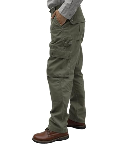 BOCOMAL FR Pants for Men Cargo Flame Resistant Pants(2112&CAT2) 100% C 7.5oz Utility Fire Resistant Pants