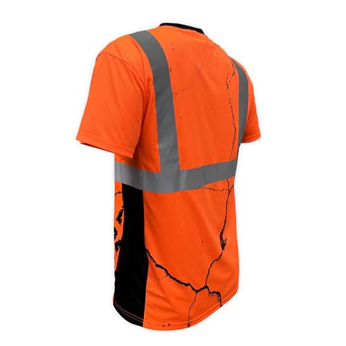 SafetyShirtz Hi Vis Work Shirts - SS360 American Grit High Visibility Shirt - Breathable ANSI Class 2 Safety Shirt