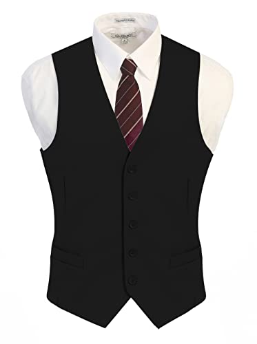 Gioberti Men's Formal Suit Vest Fit for Business or Casual Dress