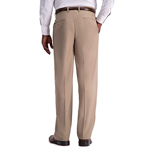 Haggar Men's Premium Comfort Classic Fit Flat Front Hidden Comfort Waistband Pant (Regular and Big & Tall Sizes)