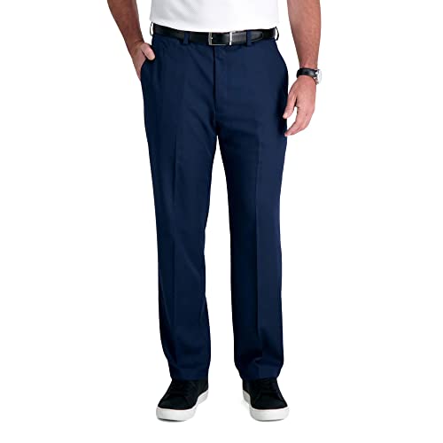 HAGGAR Mens Cool 18 Pro Classic Fit Flat Front Casual Pant Regular and Big & Tall Sizes