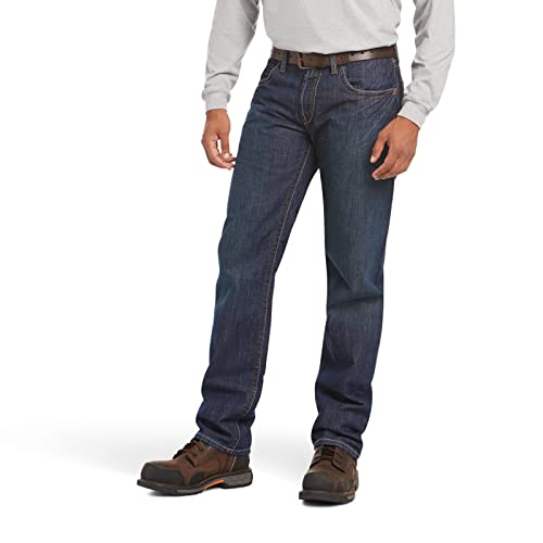 Ariat FR M3 Loose Basic Stackable Straight Leg Jeans - Men’s Fire Resistant Denim