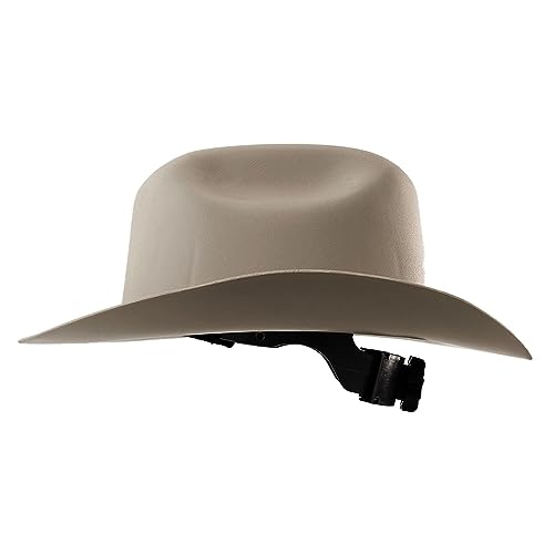 Jackson Safety Cowboy Hard Hat - Western Outlaw Style Construction Helmet with Full Brim Sun Shade - ANSI Z89.1 & OSHA Compliant - (Multiple Colors)