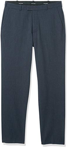 Haggar Men's Premium No Iron Khaki Classic Fit Expandable Waist Flat Front Pant (Regular and Big & Tall Sizes)