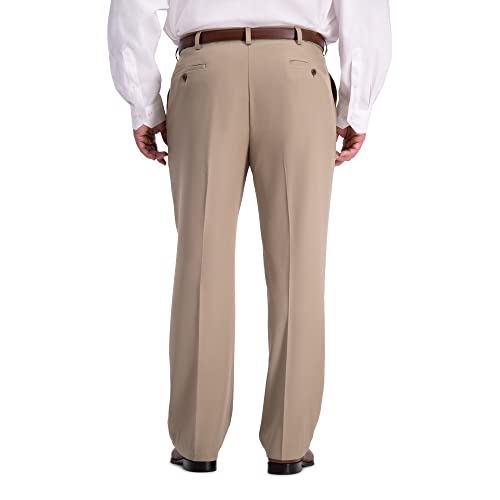 HAGGAR Mens Cool 18 Pro Classic Fit Flat Front Casual Pant Regular and Big & Tall Sizes