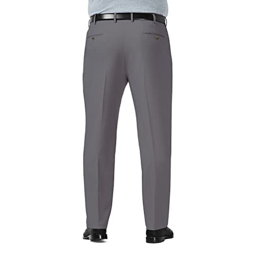 Haggar Men's Premium Comfort Classic Fit Flat Front Hidden Comfort Waistband Pant (Regular and Big & Tall Sizes)