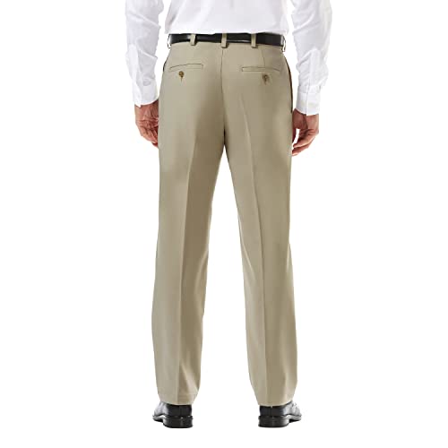 HAGGAR Mens Cool 18 Pro Classic Fit Flat Front Casual Pant Regular and Big & Tall Sizes