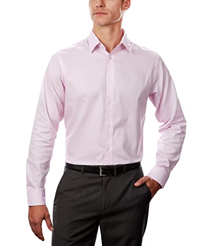 Calvin Klein Men's Dress Shirt Regular Fit Non Iron Stretch Solid