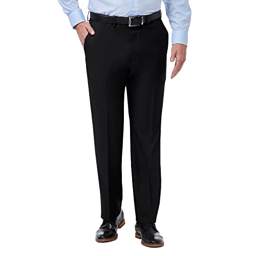 Haggar Men's Premium Comfort Classic Fit Flat Front Hidden Comfort Waistband Pant (Regular and Big & Tall Sizes)