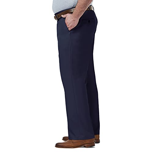 Haggar Men's Premium Comfort Classic Fit Flat Front Hidden Comfort Waistband Pant (Regular and Big & Tall Sizes)