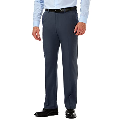 HAGGAR Mens Cool 18 Pro Classic Fit Flat Front Casual Pant Regular and Big & Tall Sizes