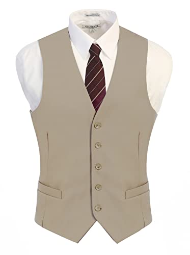 Gioberti Men's Formal Suit Vest Fit for Business or Casual Dress