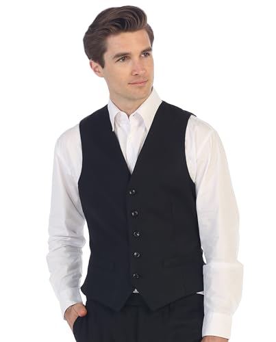 Gioberti Men's Formal Suit Vest Fit for Business or Casual Dress