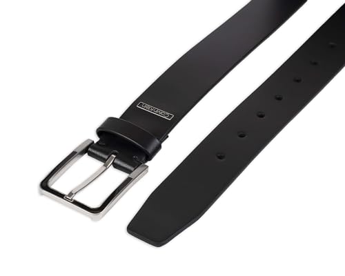 Calvin Klein Men's Modern Dress Minimalist Belt with Classic Harness Buckle