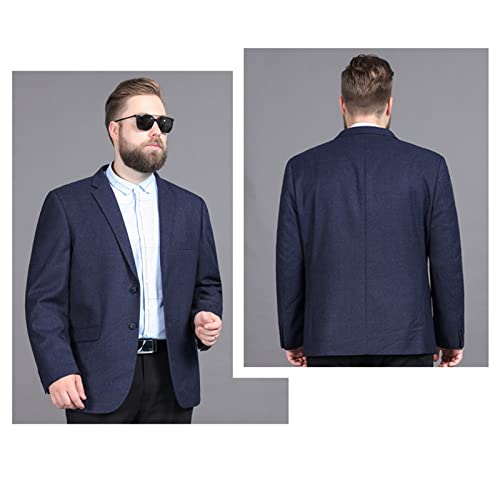 Men's Plus Size Blazer Two Button Business Suit Jacket Wedding Stylish Dress