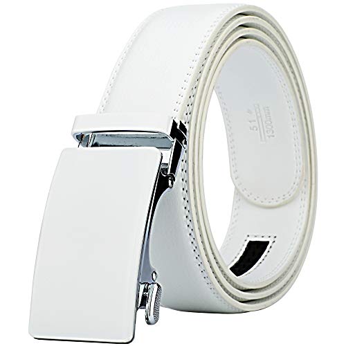 Lavemi Men's Real Leather Ratchet Dress Casual Belt, Cut to Exact Fit,Elegant Gift Box