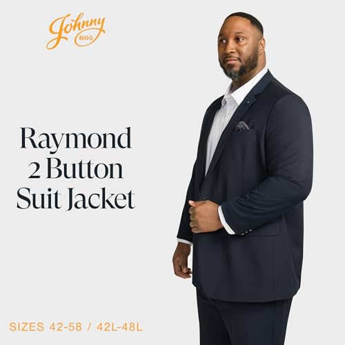 Johnny Bigg Men's Raymond Suit Jacket with Two- Button Closure | Big and Tall