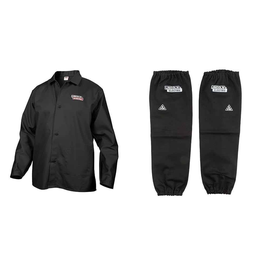 Lincoln Electric Black Flame-Resistant Cloth Welding Jacket