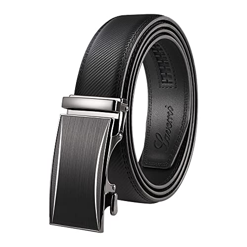 Lavemi Men's Real Leather Ratchet Dress Casual Belt, Cut to Exact Fit,Elegant Gift Box