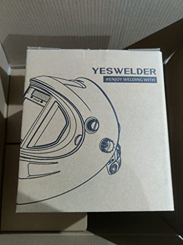 YESWELDER True Color Solar Powered Auto Darkening Welding Helmet, Wide Shade 4/9-13 for TIG MIG ARC Weld Hood Helmet LYG-L500A-VM