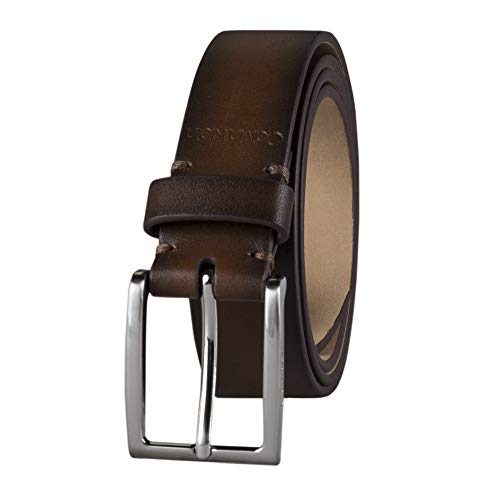 Calvin Klein Men's Modern Dress Minimalist Belt with Classic Harness Buckle