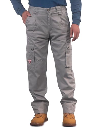 TICOMELA FR Pants for Men Flame Resistant Pants 7.5oz Lightweight (9 Pockets) Multi-Pocket Pants